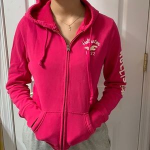 Hot Pink Hollister Zip Up